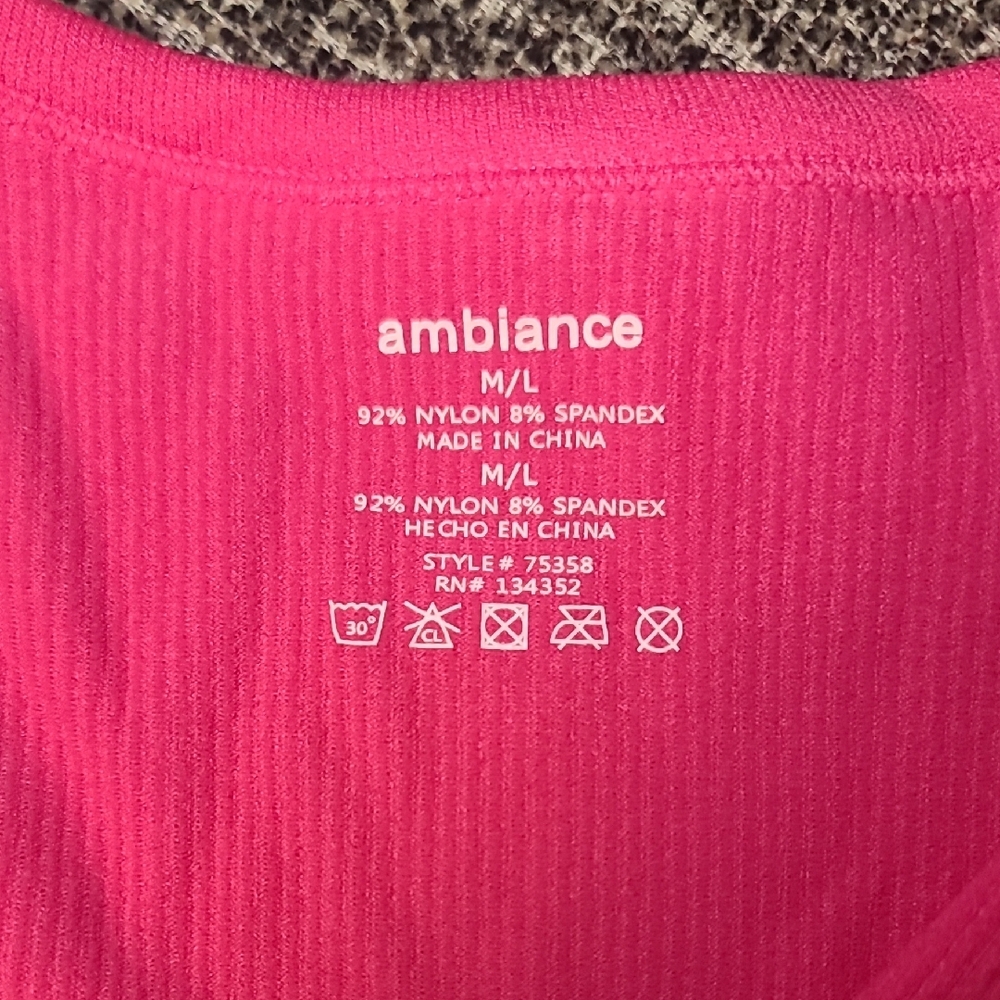 Pink Ribbed Women's Top - Picture 2 of 4